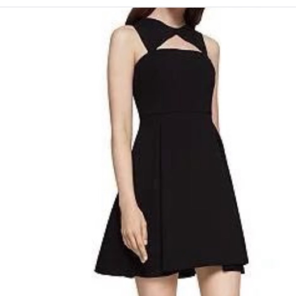 BCBG front cutout black dress
